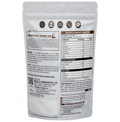 Muscle Dominator Nitra-Whey Classic Chocolate Powder