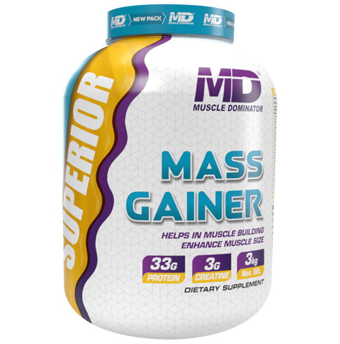 Muscle Dominator Superior Mass Gainer Powder Chocolate - Classic Derma
