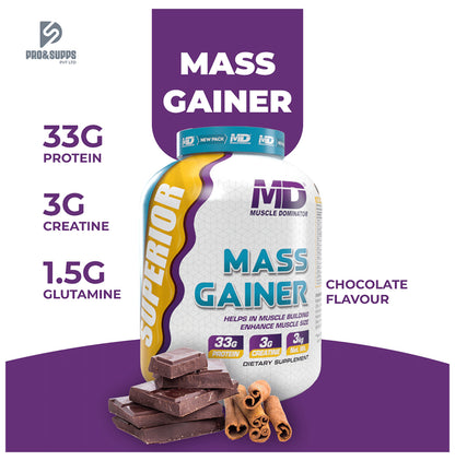 Muscle Dominator Superior Mass Gainer Powder Chocolate