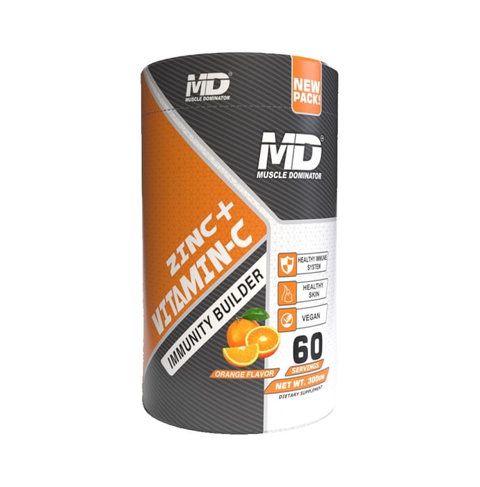 Muscle Dominator Zinc+ Vitamin C Powder Orange - Classic Derma
