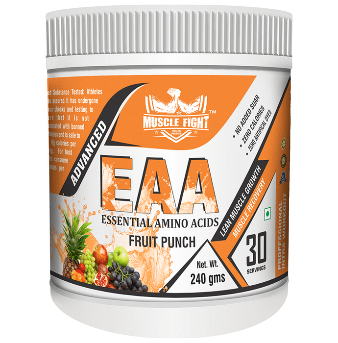 Muscle Fight Eaa Essential Amino Acids Fruit Punch - Classic Derma