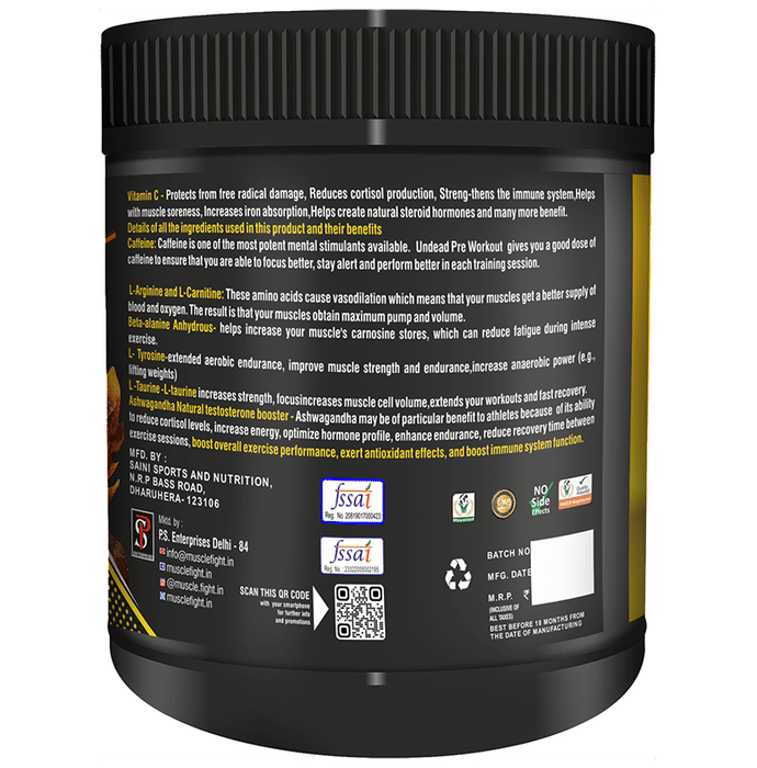 Muscle Fight Gold Giant Pre Workout Fruit Punch