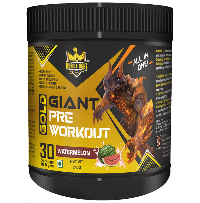 Muscle Fight Gold Giant Pre Workout Watermelon - Classic Derma