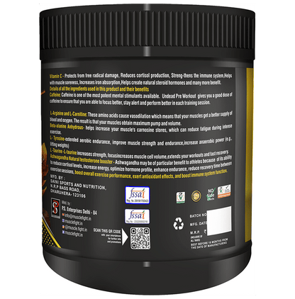 Muscle Fight Gold Giant Pre Workout Watermelon
