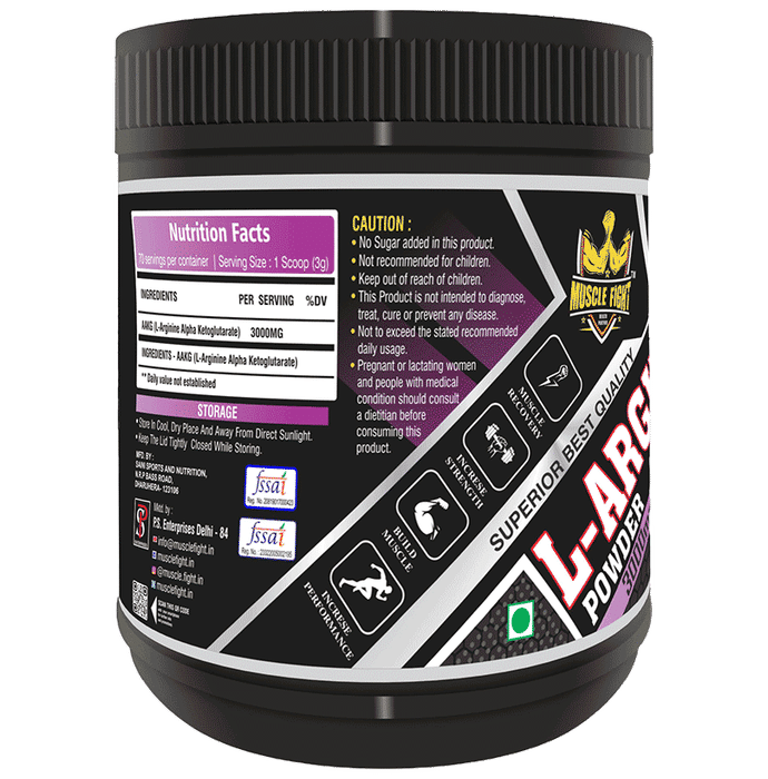 Muscle Fight L-Arginine Aakg Raw