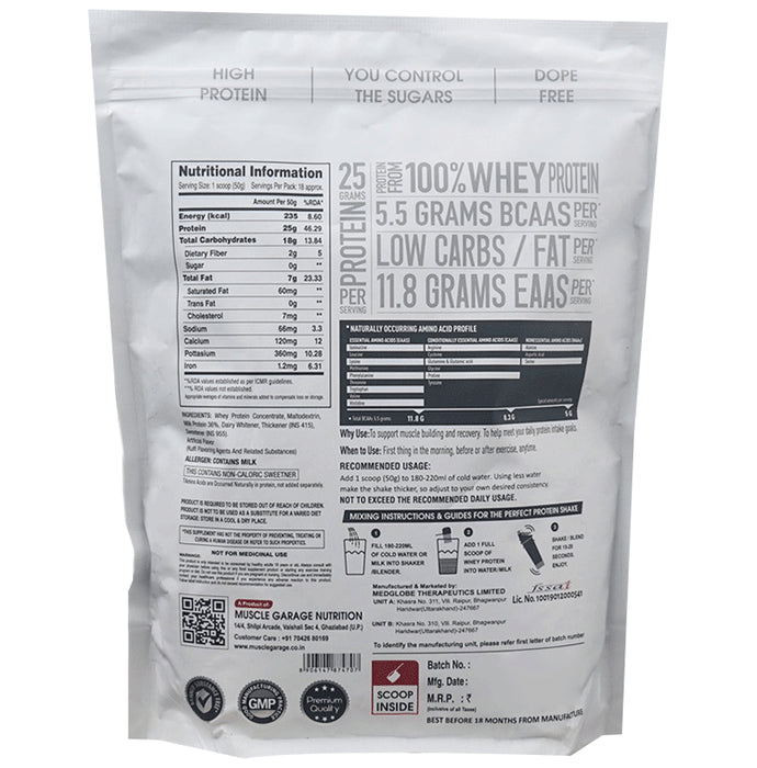 Muscle Garage Whey Protein Powder Rose Malai