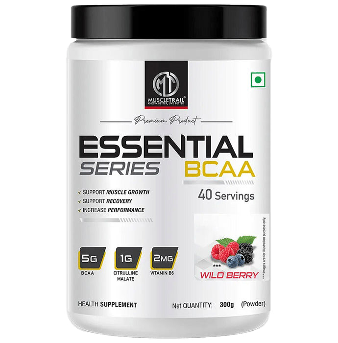 Muscle Trail Essential Series BCAA Powder Wild Berry - Classic Derma
