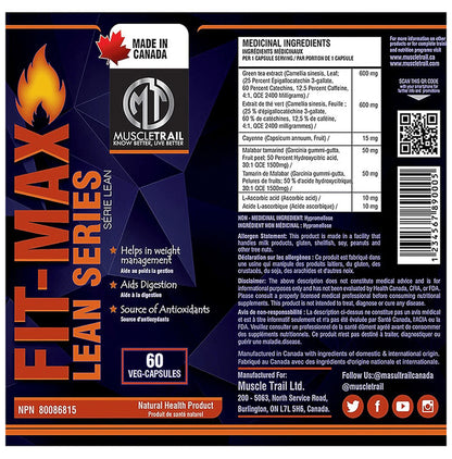 Muscle Trail Fit-Max Lean Series Veg Capsule