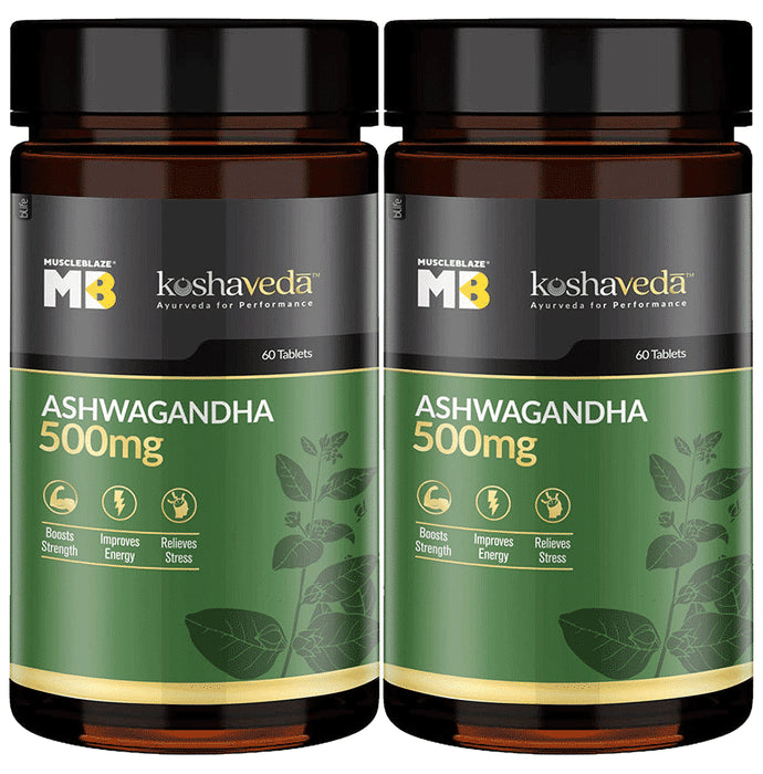 MuscleBlaze Ashwagandha 1000mg Tablet (60 Each) - Classic Derma
