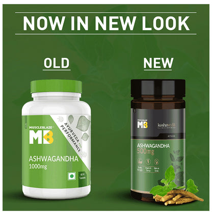 MuscleBlaze Ashwagandha 1000mg Tablet (60 Each)