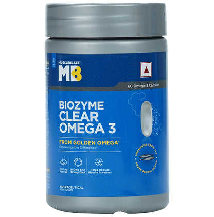 Muscleblaze Biozyme Clear Omega 3 Fish Oil 1250mg Capsule