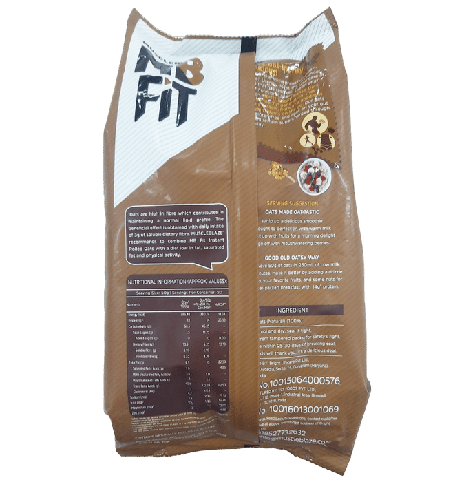 MuscleBlaze Fit Instant Rolled Oats Unflavored