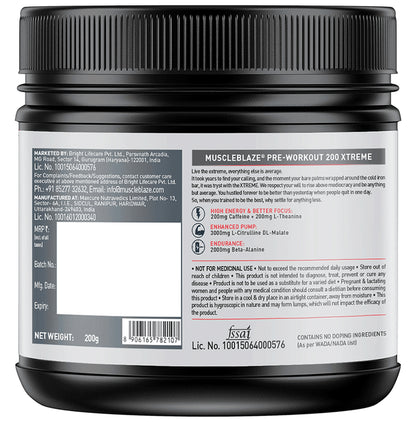 MuscleBlaze MB Pre-Workout 200 Xtreme Powder Rola Cola