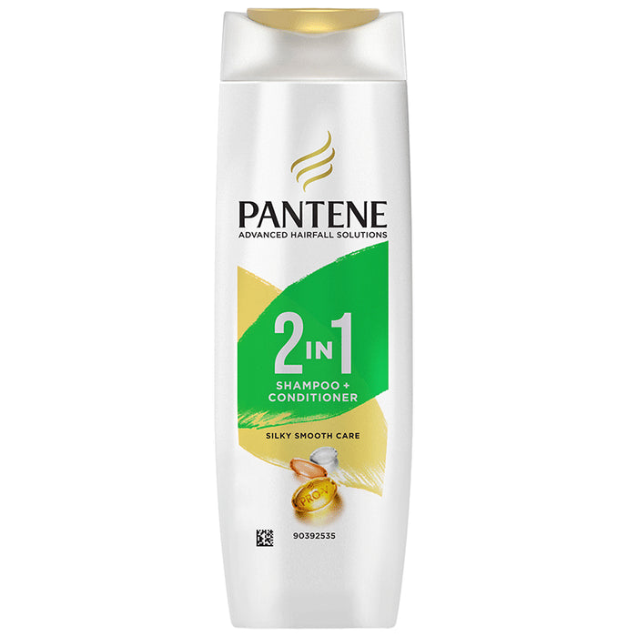Pantene Pro-V Advanced Hairfall Solution 2 in 1 Shampoo+Conditioner Silky Smooth Care - Classic Derma