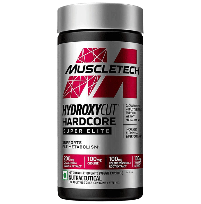 Muscletech Hydroxycut Hardcore Super Elite Veggie Capsules - Classic Derma
