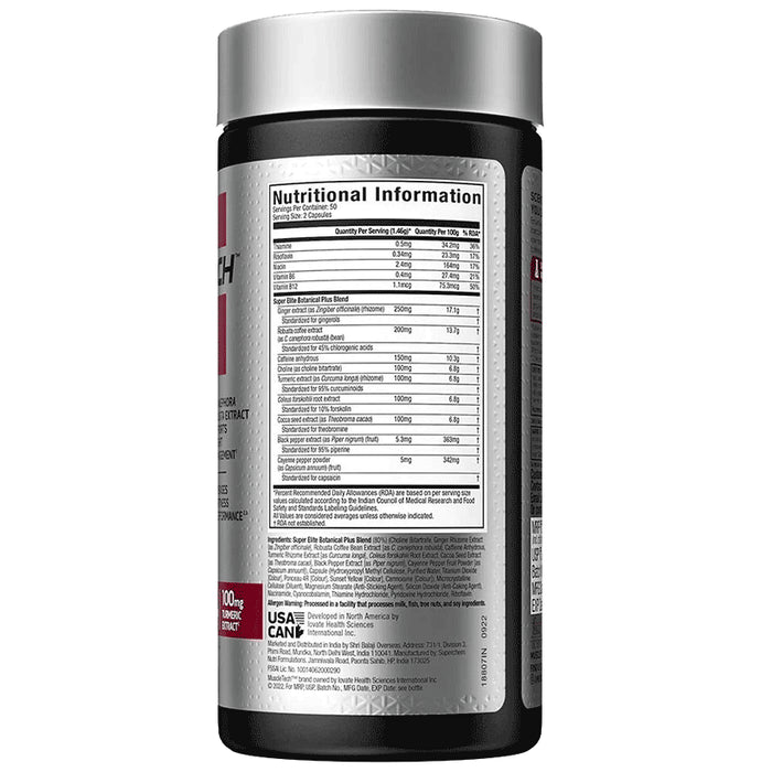 Muscletech Hydroxycut Hardcore Super Elite Veggie Capsules