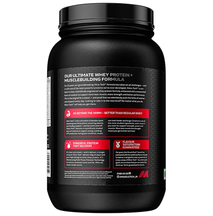 Muscletech Nitro Tech Whey Protein Powder Vanilla Cream