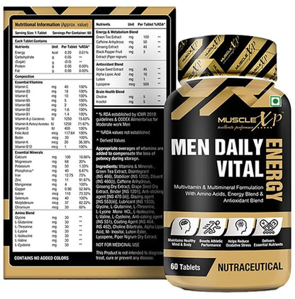 MuscleXP Men Daily Vital Energy Tablet