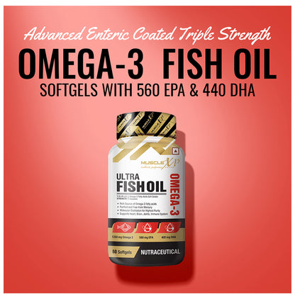 MuscleXP Ultra Fish Oil Omega 3 Triple Strength Capsule