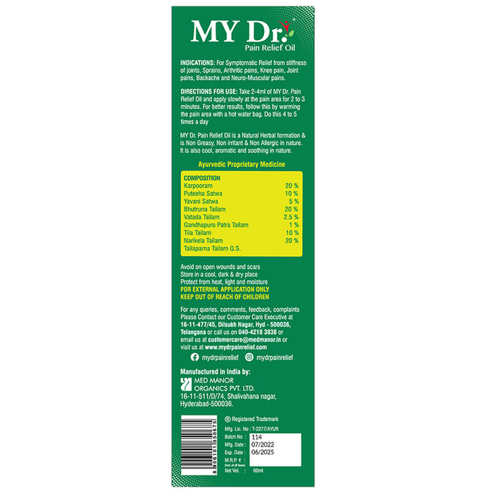 MY Dr Pain Relief Oil (60ml Each)