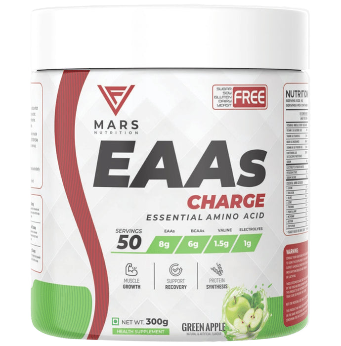 Mars Nutrition EAAs Charge Essential Amino Acid Green Apple - Classic Derma