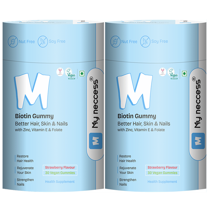 My neccess Biotin Gummy (30 Each) Strawberry - Classic Derma