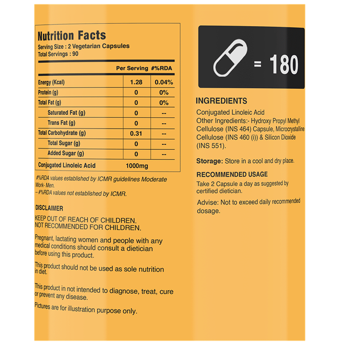 MyFitFuel CLA-1000mg Conjugated Linoleic Acid Capsule