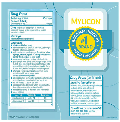 Mylicon Infants Gas Relief Drops