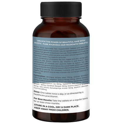 Mystic Pure Ayurveda Hair Regrowth Tablet