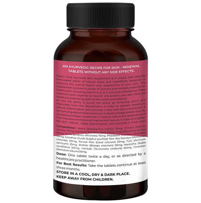 Mystic Pure Ayurveda Skin-Renewal Tablet