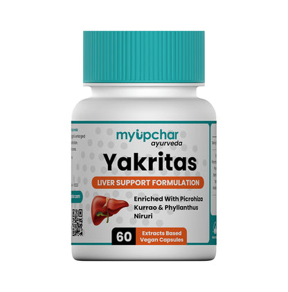 Myupchar Ayurveda Detoxification Kit of Yakritas Extra Based Vegan Capsule (60) & Aloe Vera Juice (1000ml)