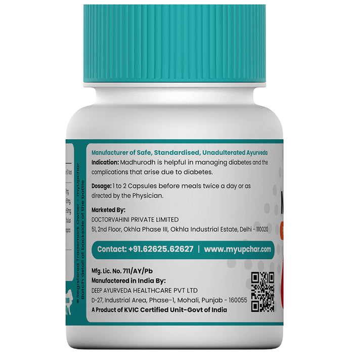 Myupchar Ayurveda Madhurodh Extracts Based Vegan Capsule