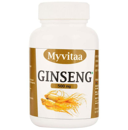 Myvitaa Ginseng 500mg Capsule - Classic Derma