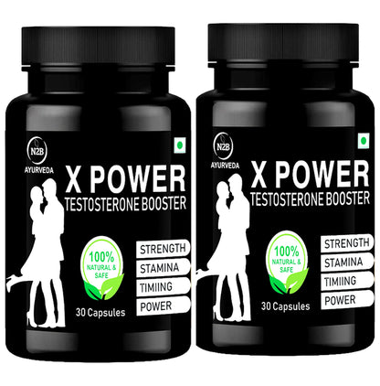 N2B Ayurveda X Power Testosterone Booster - Classic Derma