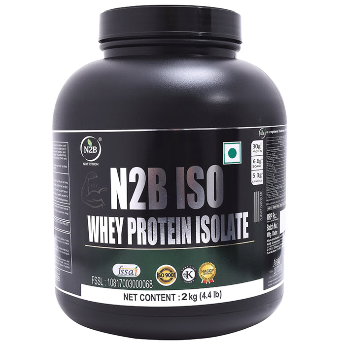 N2B ISO Whey Protein Isolate Powder | Chocolate Flavour | Nutrition Enhancer Powder Chocolate - Classic Derma