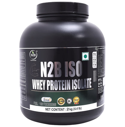 N2B ISO Whey Protein Isolate Powder | Chocolate Flavour | Nutrition Enhancer Powder Chocolate - Classic Derma