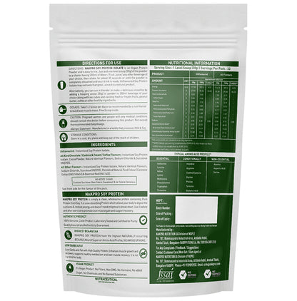 Nakpro Nutrition Vegan Platinum Soy Protein Isolate Unflavoured
