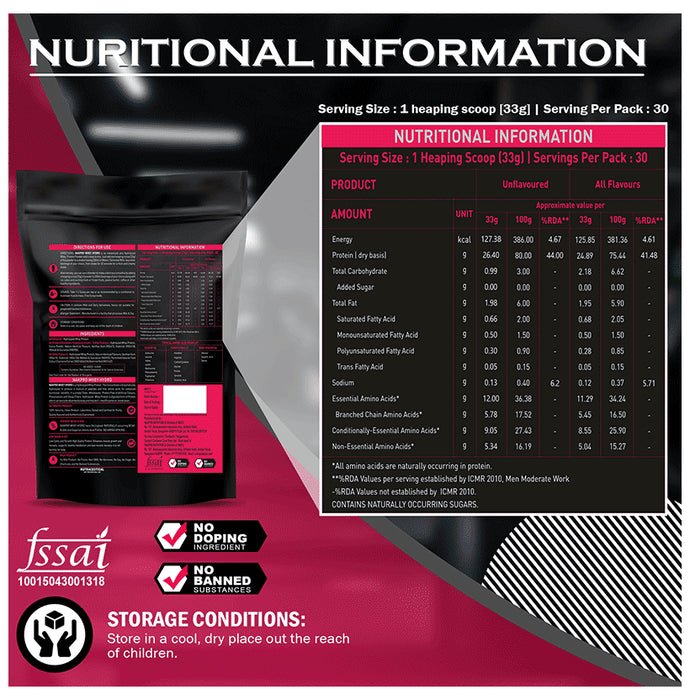 Nakpro Nutrition Whey Hydro Hydrolyzed Whey Protein Powder Strawberry