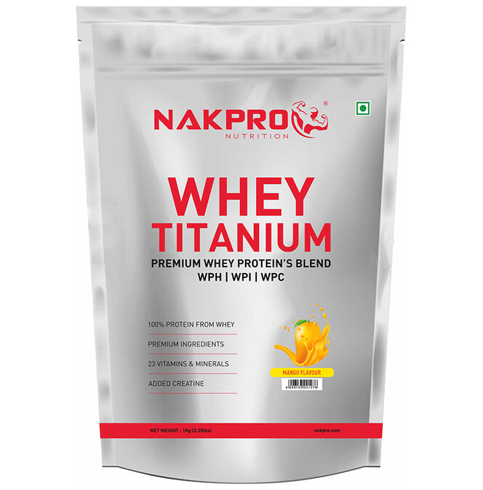 Nakpro Nutrition Whey Titanium Premium Whey Protein's Blend Mango - Classic Derma