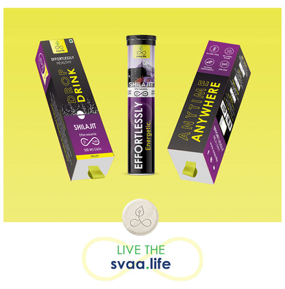 Svaa.Life Effortlessly Energetic Shilajit Effervescent Tablet (21 Each)