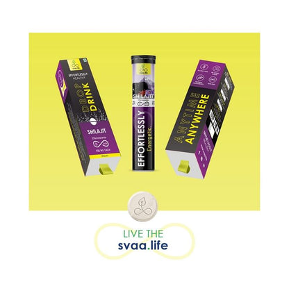 Svaa.Life Effortlessly Energetic Shilajit Effervescent Tablet (21 Each)