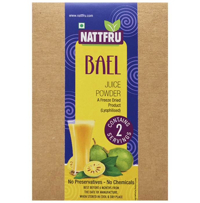Nattfru Bael Juice Powder 45gm Sachet (2 Each) - Classic Derma