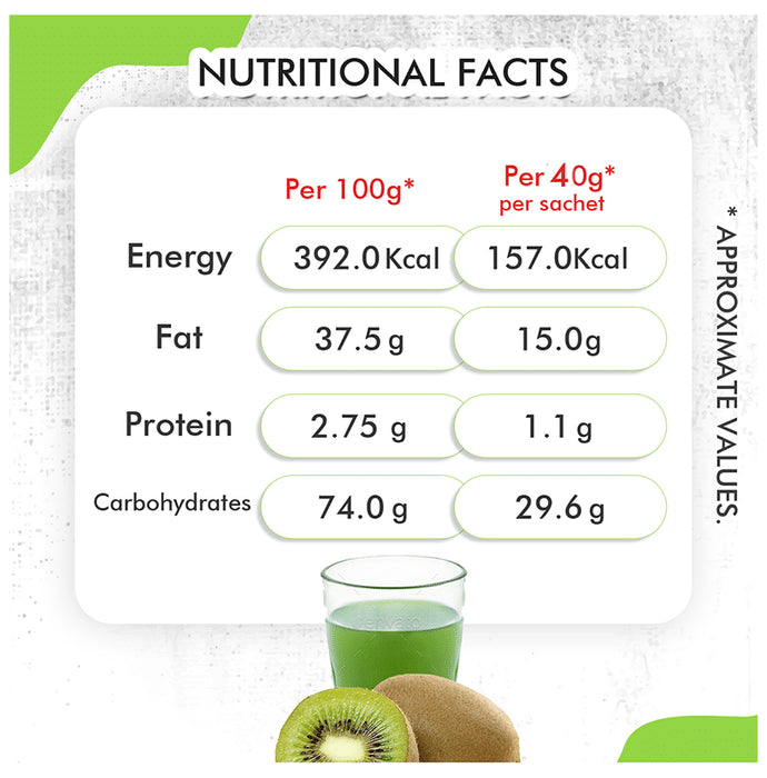 Nattfru Kiwi Juice Powder 40gm Sachet (2 Each)