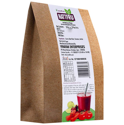 Nattfru Vegetable Juice Powder 30gm Sachet (2 Each)