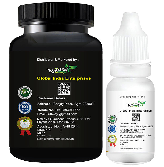 Natural Combo Pack of Male Booster Plus 60 Capsules & Male Pro 15ml