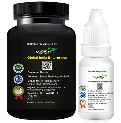 Natural Combo Pack of Male Booster Plus 60 Capsules & Male Pro 15ml
