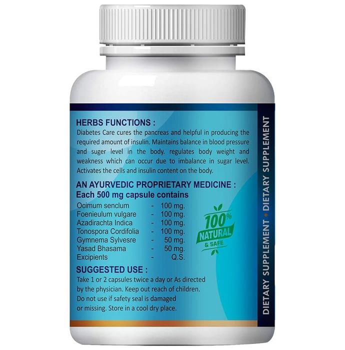 Natural Diabetes Care 500mg Veg Capsule