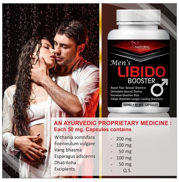 Natural Men's Libido Booster 500mg Veg Capsule