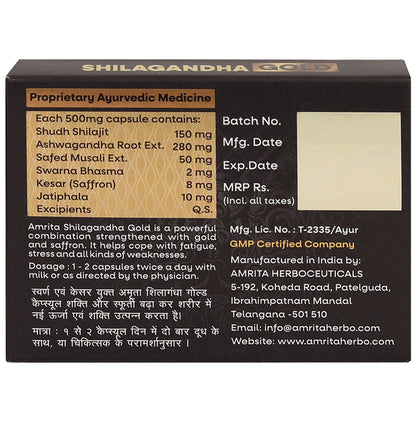 Amrita Shilagandha Gold Capsule