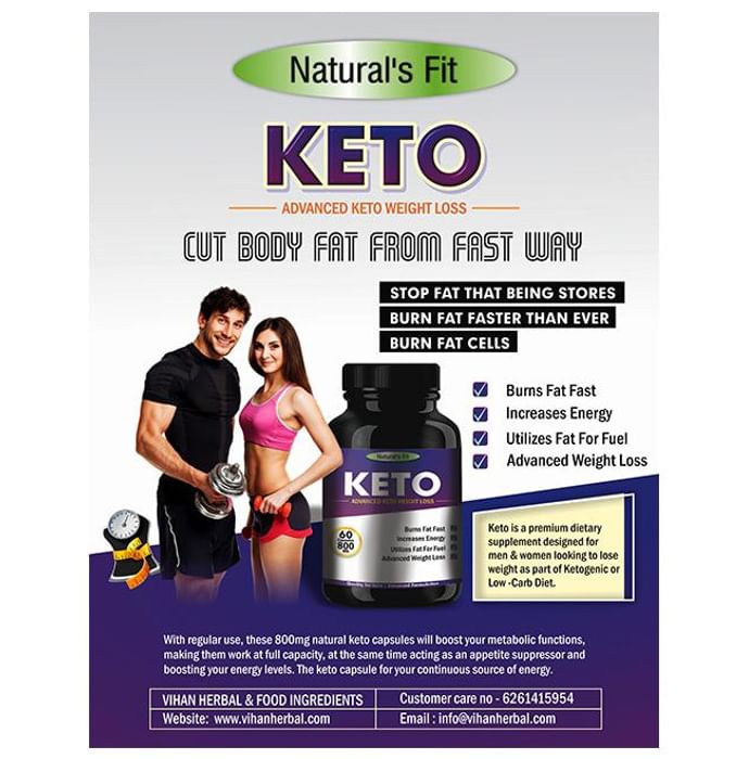 Natural's Fit Keto 800mg Capsule